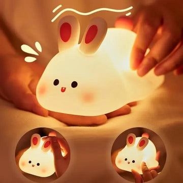 Rechargeable Silicone Bunny Night Light Off White - WhatsApp Us For Video