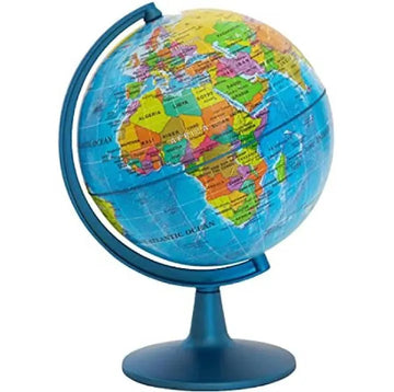 8cm Multicolor Plastic World Globe for Kids
