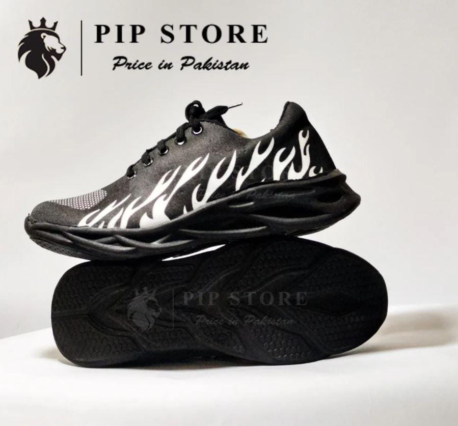 Men’s Black Sports Shoes | Stylish Running & Casual Sneakers